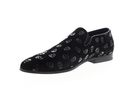 Robert Graham Delphi RGS5178 Mens Black Suede Casual Slip On Loafers Shoes