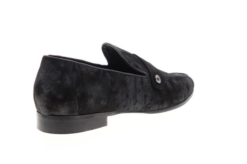 Robert Graham Nile RGS5185 Mens Black Suede Casual Slip On Loafers Shoes