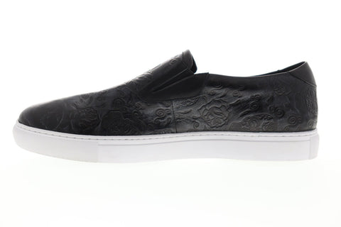 Robert Graham Baxter II RGS5237 Mens Black Leather Casual Fashion Sneakers Shoes