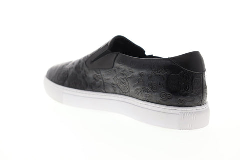 Robert Graham Baxter II RGS5237 Mens Black Leather Casual Fashion Sneakers Shoes