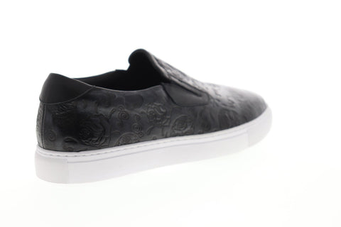 Robert Graham Baxter II RGS5237 Mens Black Leather Casual Fashion Sneakers Shoes