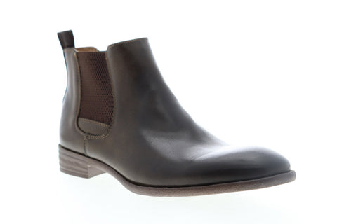 Robert Wayne Oklahoma RW100390M Mens Brown Leather Chelsea Boots Shoes