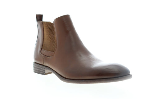 Robert Wayne Oklahoma RWS10011M Mens Brown Leather Chelsea Boots Shoes
