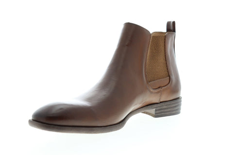 Robert Wayne Oklahoma RWS10011M Mens Brown Leather Chelsea Boots Shoes