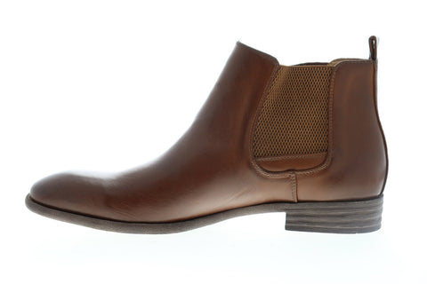 Robert Wayne Oklahoma RWS10011M Mens Brown Leather Chelsea Boots Shoes