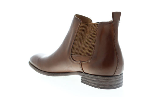 Robert Wayne Oklahoma RWS10011M Mens Brown Leather Chelsea Boots Shoes