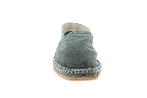Calvin Klein Charles S0005 Mens Green Canvas Slip On Sneakers Shoes