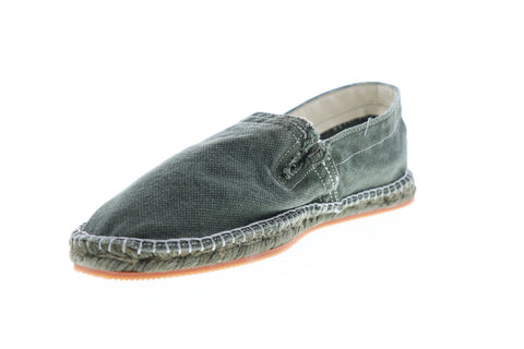 Calvin Klein Charles S0005 Mens Green Canvas Slip On Sneakers Shoes