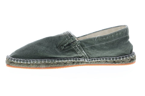 Calvin Klein Charles S0005 Mens Green Canvas Slip On Sneakers Shoes