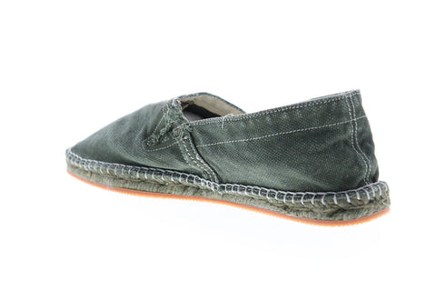 Calvin Klein Charles S0005 Mens Green Canvas Slip On Sneakers Shoes