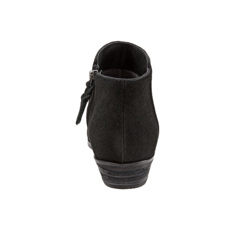 Softwalk Rocklin S1457-003 Womens Black Wide Leather Ankle & Booties Boots