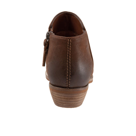 Softwalk Rocklin S1457-262 Womens Brown Narrow Leather Ankle & Booties Boots
