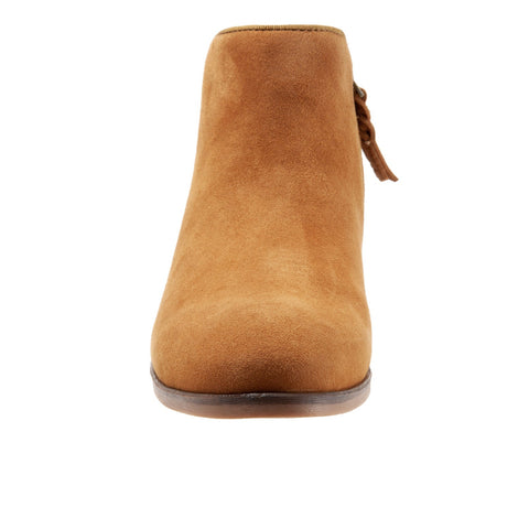 Softwalk Rocklin S1457-264 Womens Brown Suede Zipper Ankle & Booties Boots