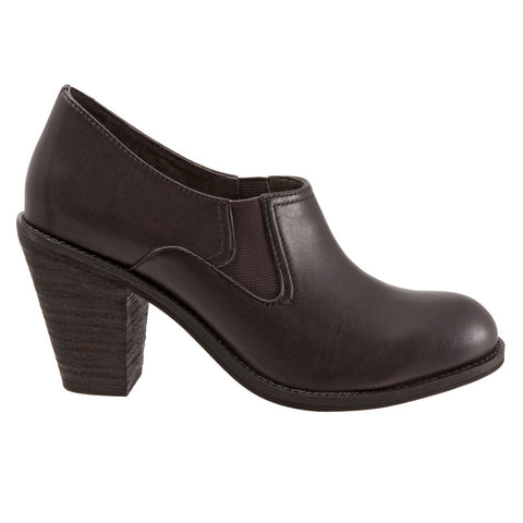 Softwalk Fargo S1654-200 Womens Brown Leather Slip On Ankle & Booties Boots
