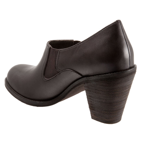 Softwalk Fargo S1654-200 Womens Brown Leather Slip On Ankle & Booties Boots