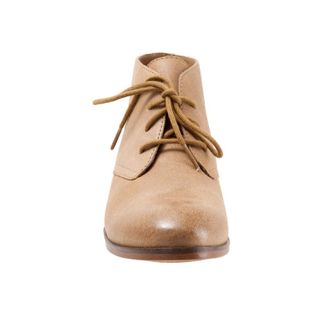 Softwalk Ramsey S1659-224 Womens Brown Leather Lace Up Ankle & Booties Boots