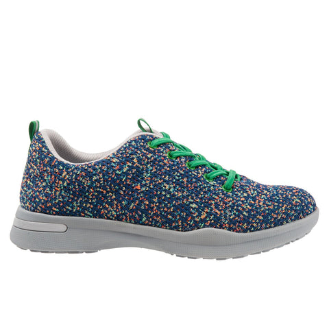 Softwalk Sampson S1713-409 Womens Blue Wide Leather Lifestyle Sneakers Shoes