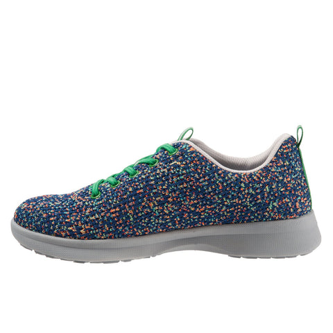 Softwalk Sampson S1713-409 Womens Blue Wide Leather Lifestyle Sneakers Shoes
