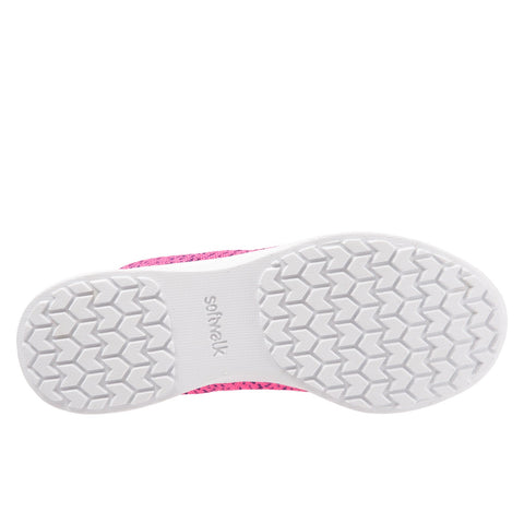 Softwalk Sampson S1713-730 Womens Pink Leather Lifestyle Sneakers Shoes