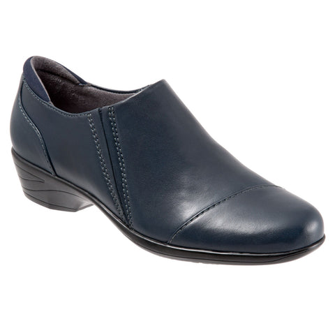 Softwalk Charming S1754-400 Womens Blue Loafers & Slip Ons Casual Shoes