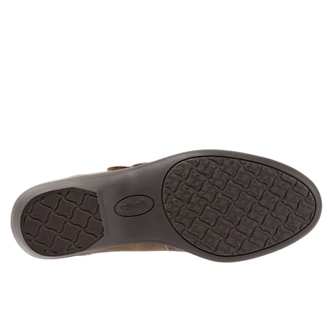 Softwalk Chatsworth S1755-312 Womens Brown Narrow Mary Jane Flats Shoes