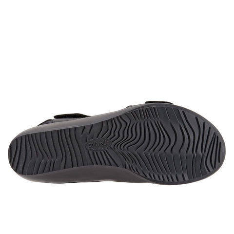 Softwalk Del Ray S1804-001 Womens Black Leather Strap Strap Sandals Shoes