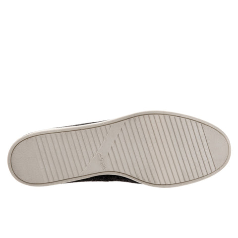 Softwalk Whistle S1810-058 Womens Gray Wide Canvas Loafer Flats Shoes