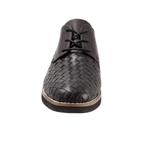 Softwalk Willis S1811-009 Womens Black Wide Oxfords & Lace Ups Casual Shoes