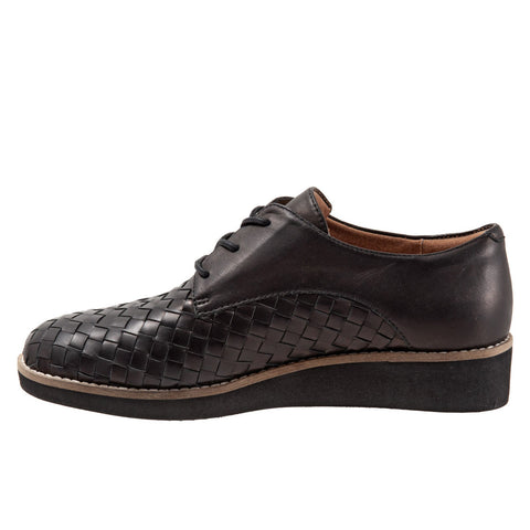 Softwalk Willis S1811-009 Womens Black Oxfords & Lace Ups Casual Shoes