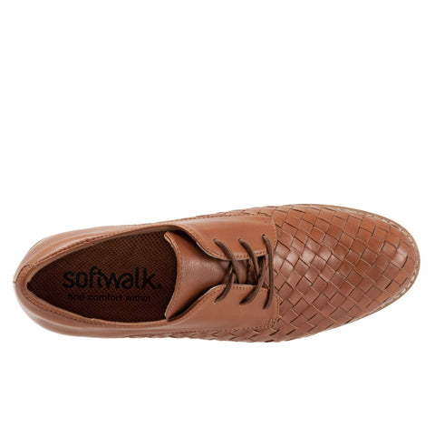 Softwalk Willis S1811-252 Womens Brown Oxfords & Lace Ups Casual Shoes