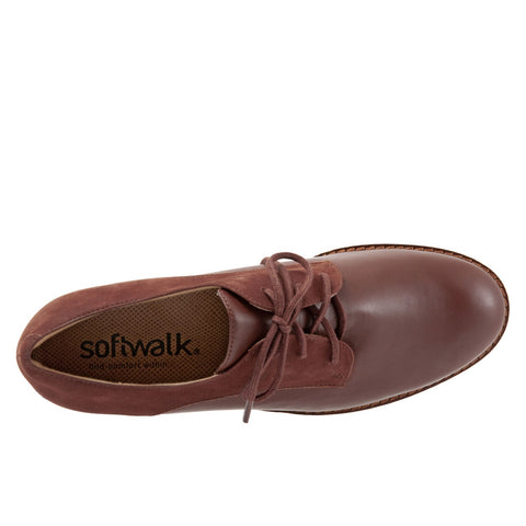 Softwalk Willis S1811-255 Womens Brown Oxfords & Lace Ups Casual Shoes