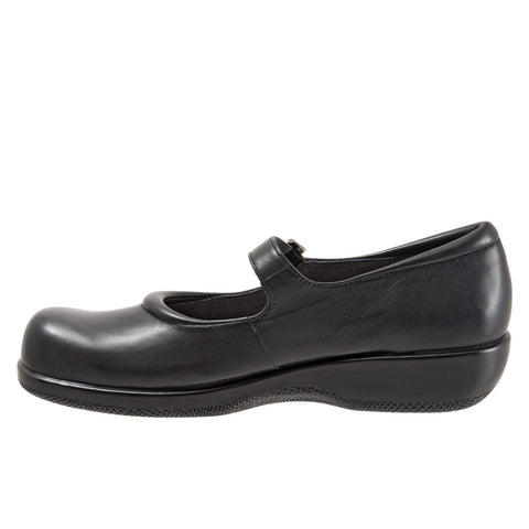Softwalk Jupiter S1948-481 Womens Black Narrow Mary Jane Flats Shoes