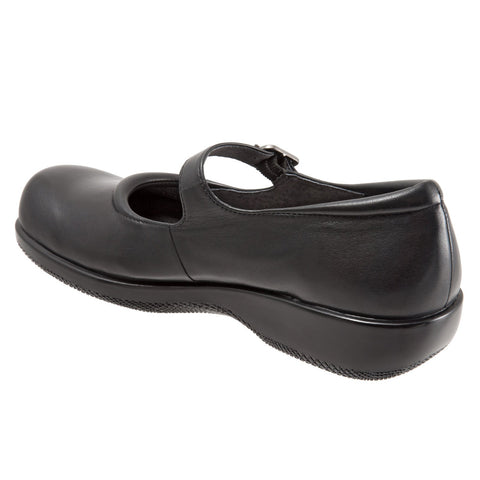 Softwalk Jupiter S1948-481 Womens Black Narrow Mary Jane Flats Shoes