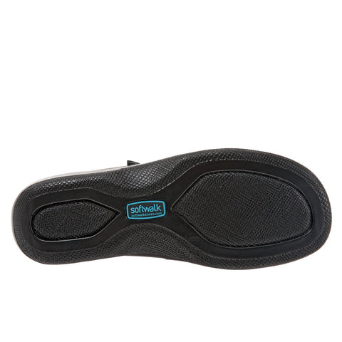 Softwalk Jupiter S1948-481 Womens Black Narrow Mary Jane Flats Shoes