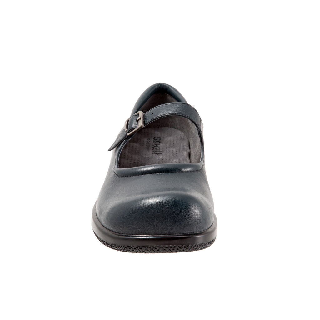 Softwalk Jupiter S1948-489 Womens Blue Wide Leather Mary Jane Flats Sh ...