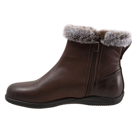 Softwalk Helena S1950-200 Womens Brown Leather Ankle & Booties Boots