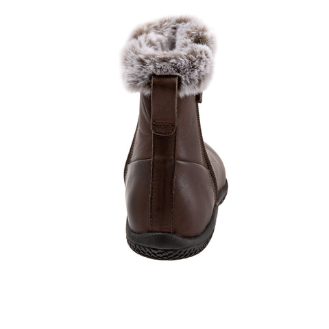 Softwalk Helena S1950-200 Womens Brown Leather Ankle & Booties Boots