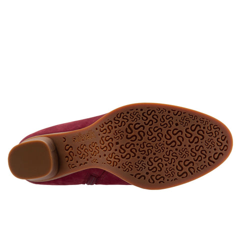 Softwalk Knox S1951-601 Womens Red Leather Zipper Knee High Boots