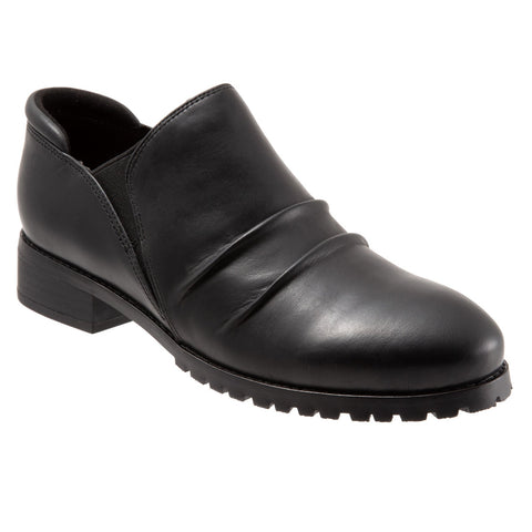 Softwalk Mara S1956-001 Womens Black Narrow Leather Ankle & Booties Boots