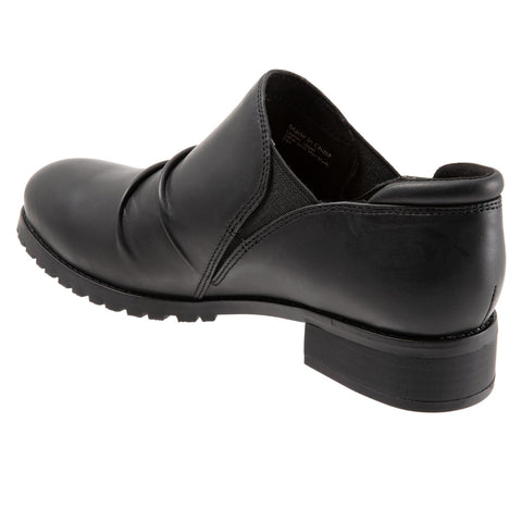 Softwalk Mara S1956-001 Womens Black Narrow Leather Ankle & Booties Boots