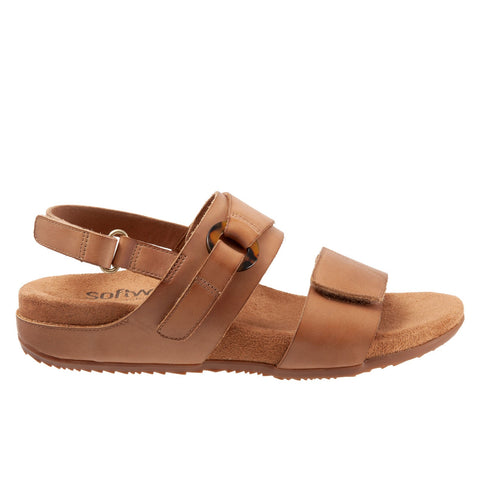 Softwalk Benissa S2001-253 Womens Brown Wide Slingback Sandals Shoes