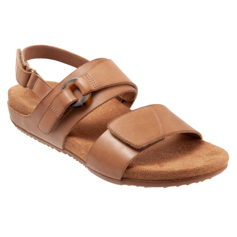Softwalk Benissa S2001-253 Womens Brown Wide Slingback Sandals Shoes