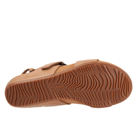Softwalk Benissa S2001-253 Womens Brown Leather Slingback Sandals Shoes