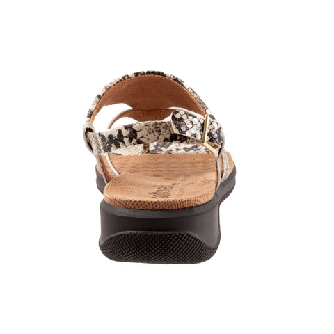 Softwalk Temara S2008-155 Womens Beige Wide Leather Slingback Sandals Shoes