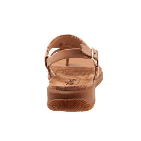 Softwalk Temara S2008-253 Womens Brown Wide Leather Slingback Sandals Shoes