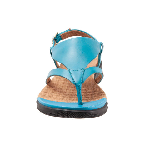 Softwalk Temara S2008-487 Womens Blue Extra Wide Slingback Sandals Shoes