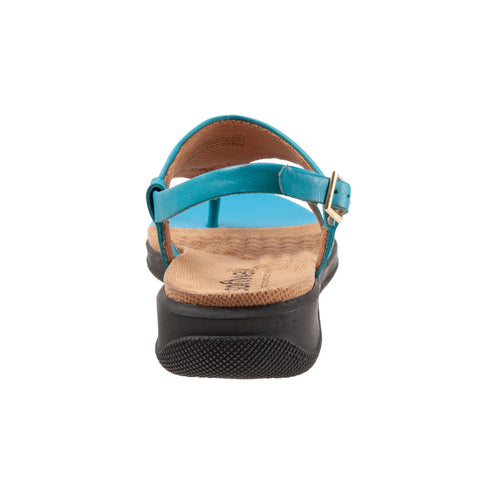 Softwalk Temara S2008-487 Womens Blue Extra Wide Slingback Sandals Shoes