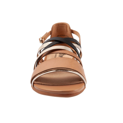 Softwalk Tula S2009-266 Womens Brown Leather Strap Sandals Shoes