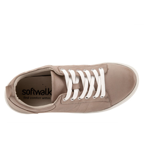 Softwalk Athens S2051-118 Womens Beige Leather Lifestyle Sneakers Shoes