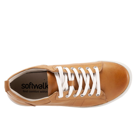 Softwalk Athens S2051-191 Womens Brown Leather Lifestyle Sneakers Shoes